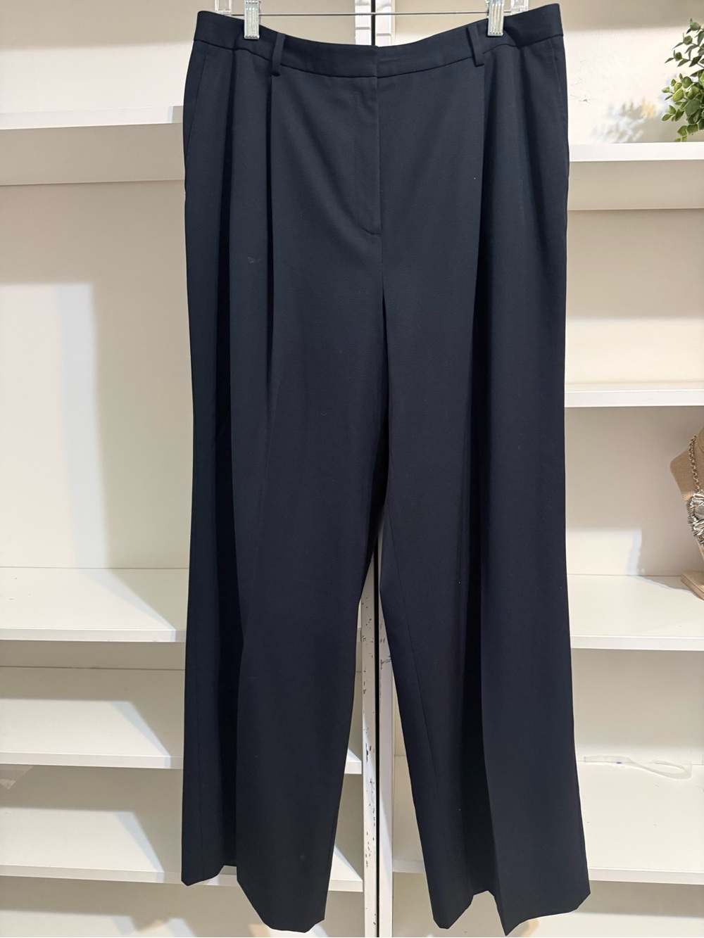 Brooks  Brothers Navy 100% Wool Trouser 16 - Picture 2 of 7